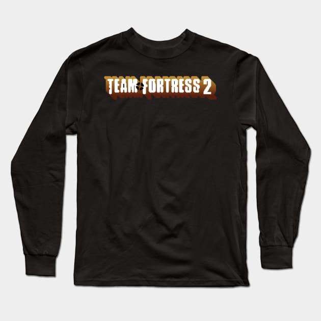 Pixel Team Fortress 2 Logo Long Sleeve T-Shirt by Worlem